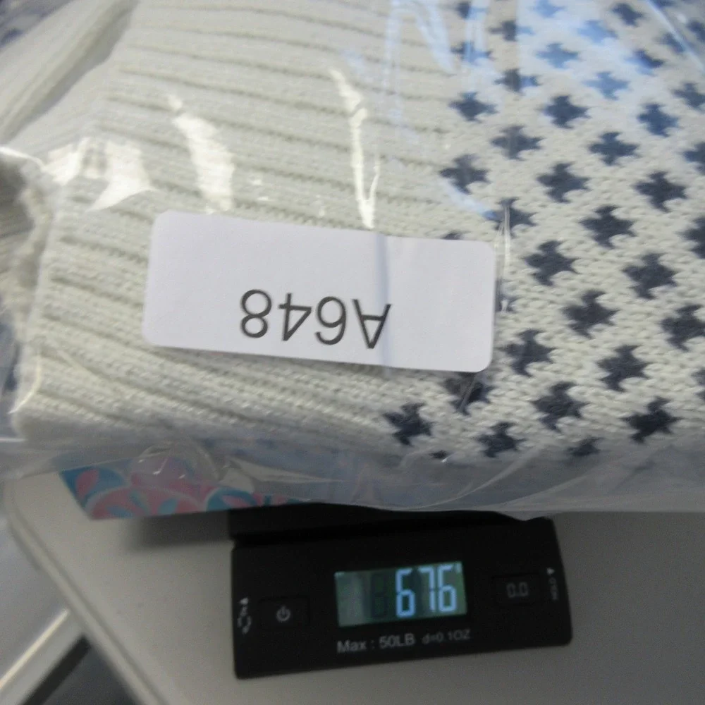 Long Wharf Supply Co Mens XL 1/4 Zip Sweater Fair Isle White Navy Nautical - Picture 15 of 15